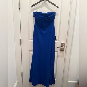 Lulu's Royal Blue Strapless Dress